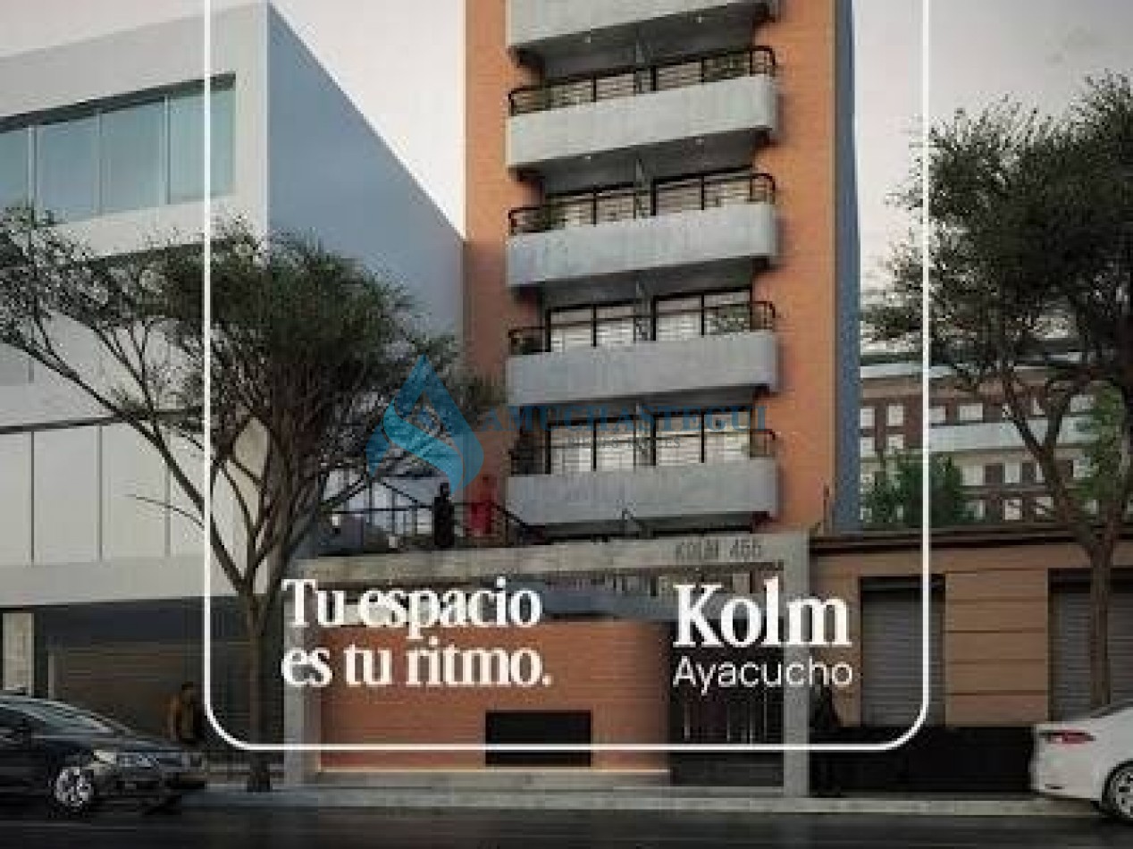 VENTA LOFT CON BALCON TERRAZA EN GUEMES - En Obra